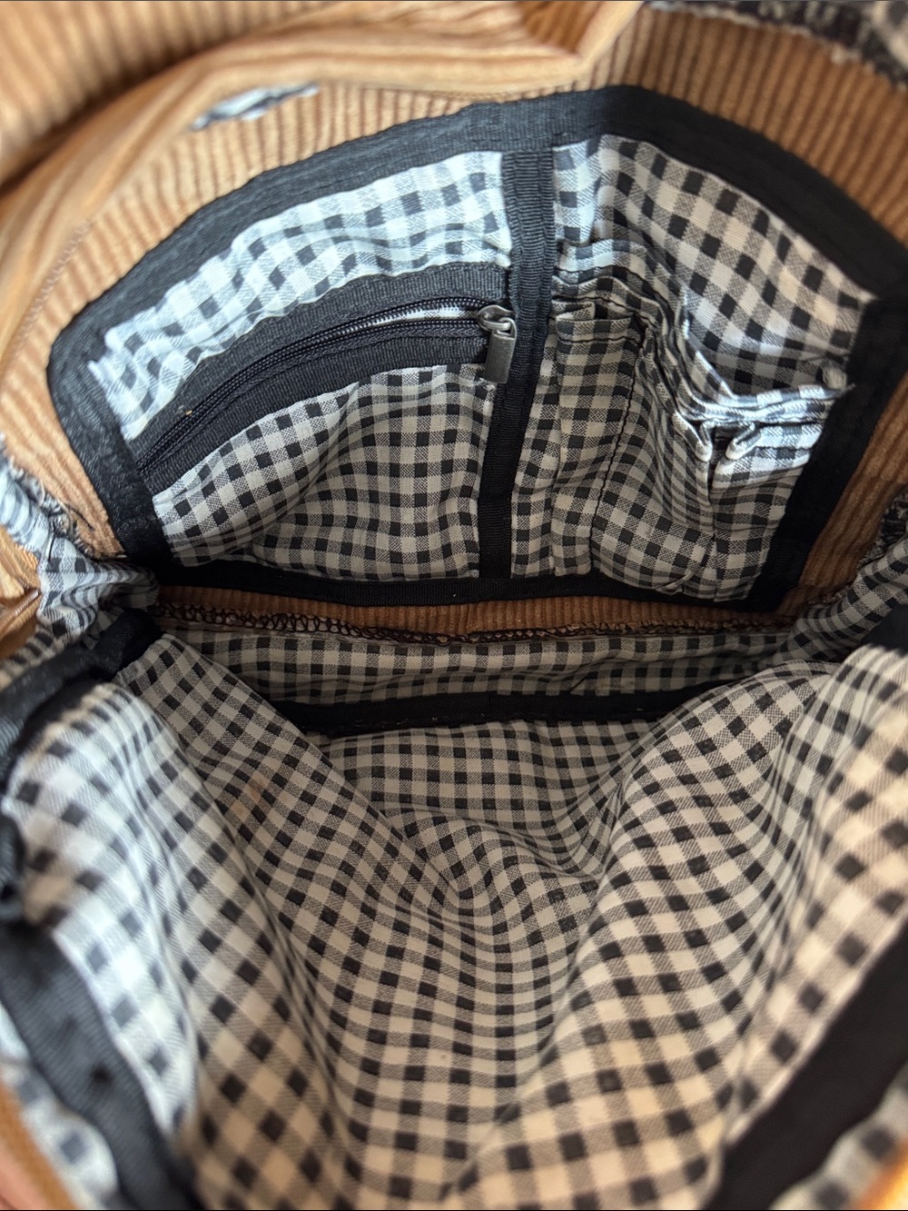 Steve Madden Corduroy Tan Backpack - Picture 8 of 8